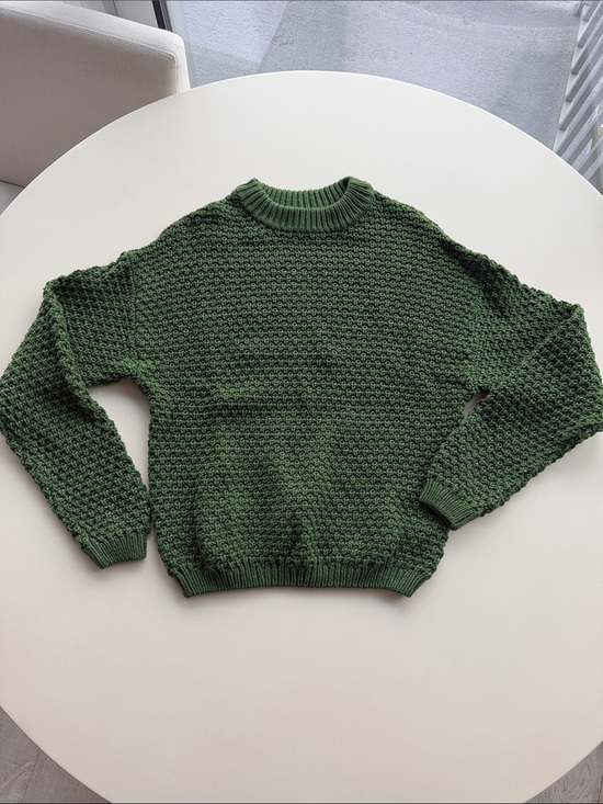 Universal Thread Sweaters - Universal Thread Green Textured Crewneck Sweater